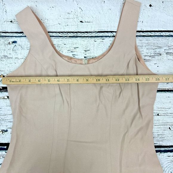 CDC Women's‎ Sheath Dress Cream Champaign w/ Accent Buttons [Size 6] - Picture 4 of 9